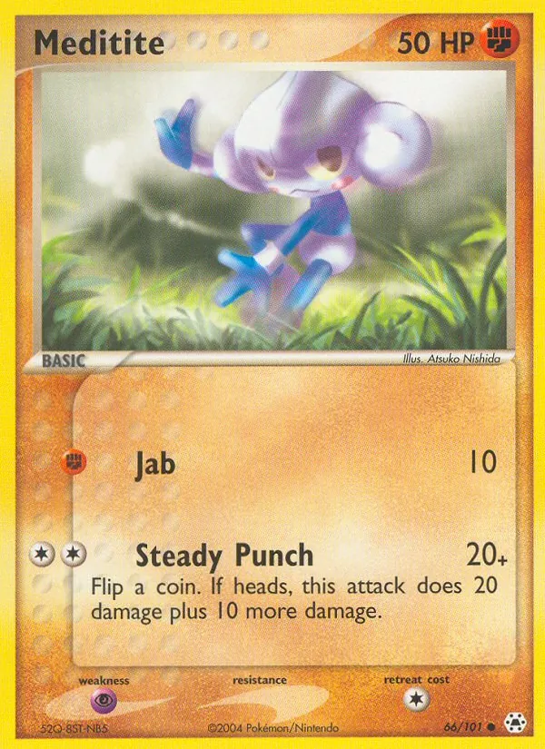 Meditite — Hidden Legends #66 (Pokémon TCG card)