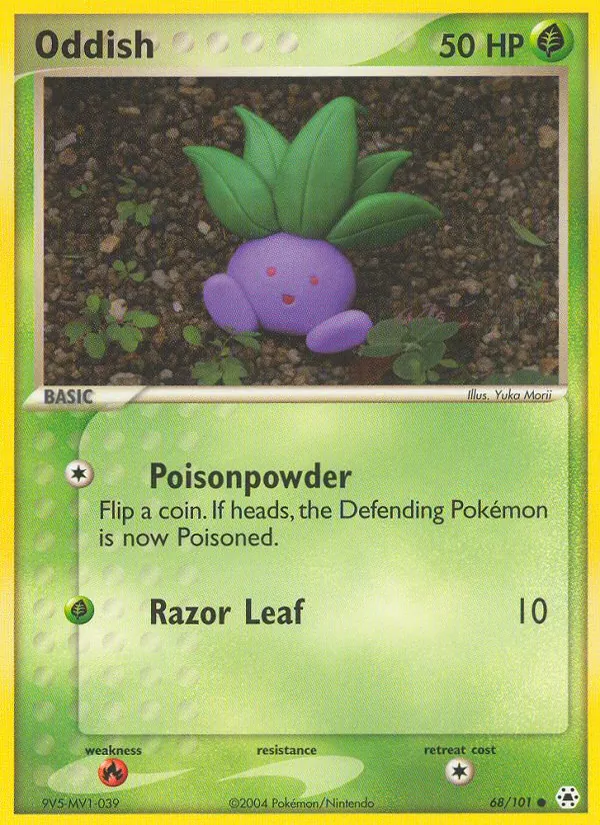 Oddish — Hidden Legends #68 (Pokémon TCG card)