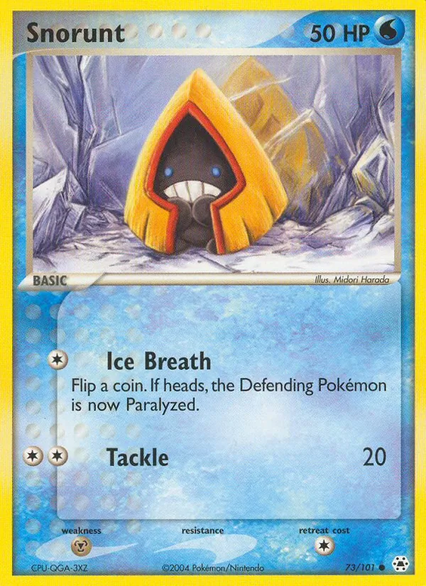 Snorunt — Hidden Legends #73 (Pokémon TCG card)