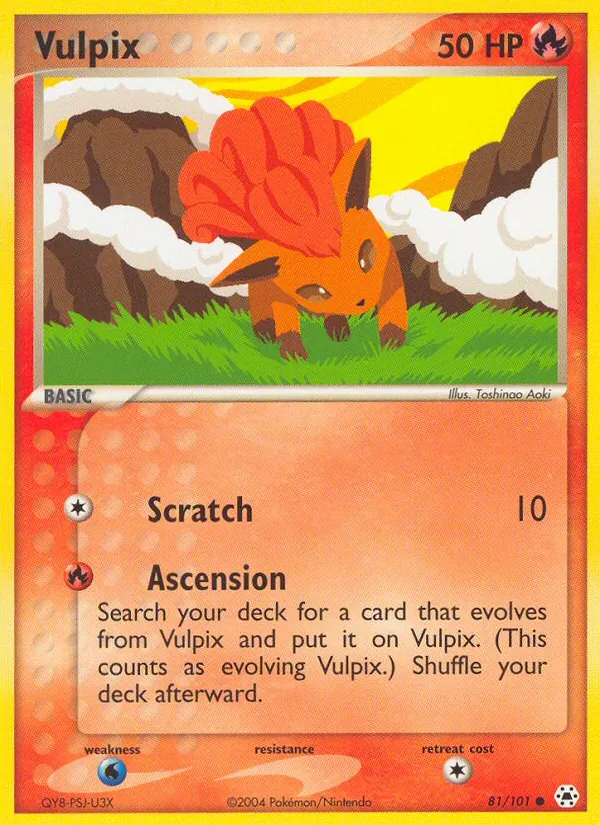 Vulpix — Hidden Legends #81 (Pokémon TCG card)