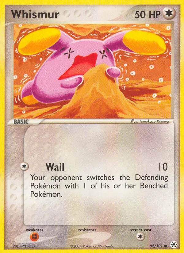 Whismur — Hidden Legends #82 (Pokémon TCG card)