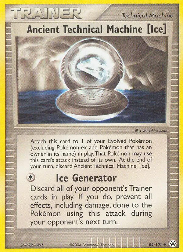 Ancient Technical Machine [Ice] — Hidden Legends #84 (Pokémon TCG card)