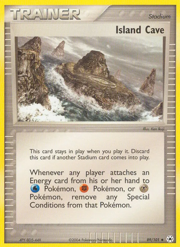 Island Cave — Hidden Legends #89 (Pokémon TCG card)