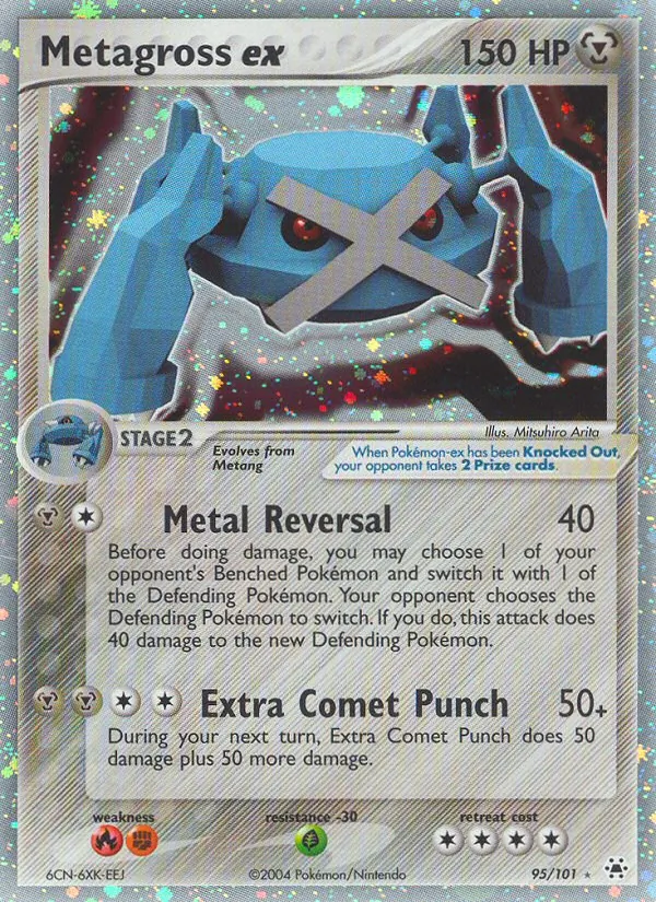 Metagross ex — Hidden Legends #95 (Pokémon TCG card)