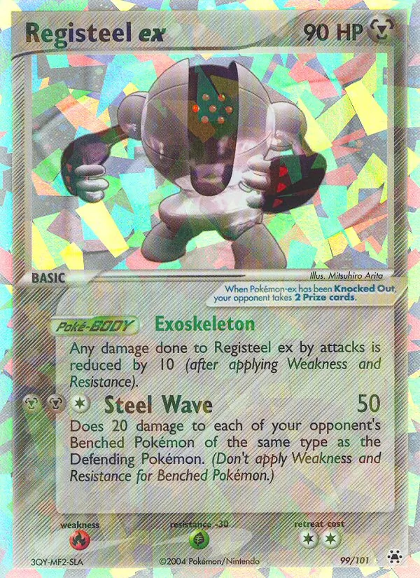 Registeel ex — Hidden Legends #99 (Pokémon TCG card)