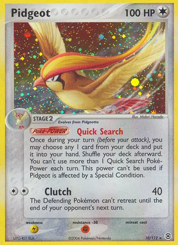 Pidgeot — FireRed & LeafGreen #10 (Pokémon TCG card)