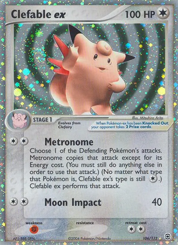 Clefable ex — FireRed & LeafGreen #106 (Pokémon TCG card)