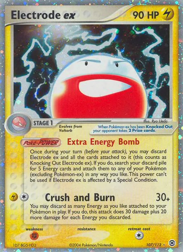 Electrode ex — FireRed & LeafGreen #107 (Pokémon TCG card)