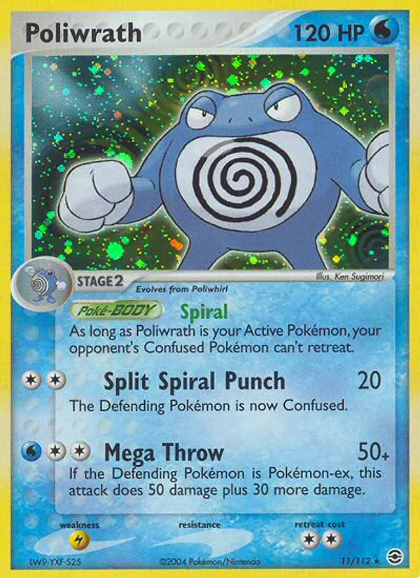 Poliwrath — FireRed & LeafGreen #11 (Pokémon TCG card)