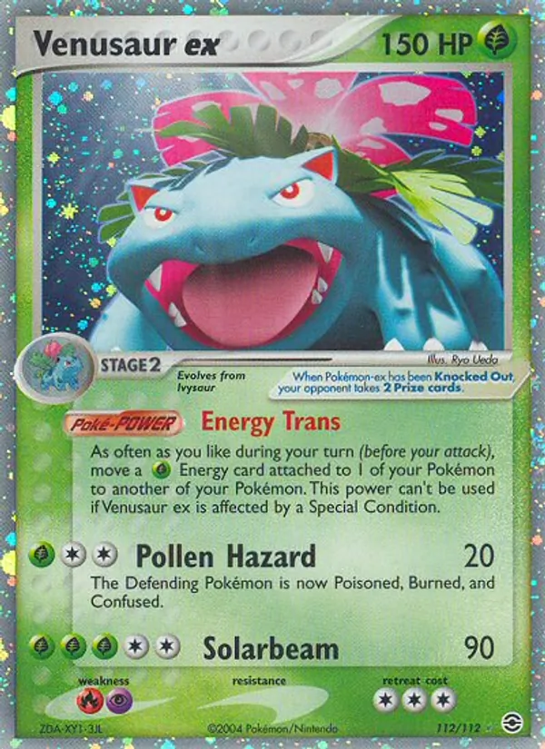 Venusaur ex — FireRed & LeafGreen #112 (Pokémon TCG card)
