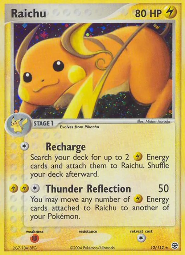 Raichu — FireRed & LeafGreen #12 (Pokémon TCG card)