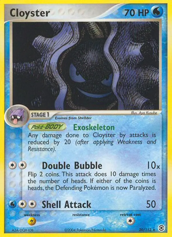 Cloyster — FireRed & LeafGreen #20 (Pokémon TCG card)