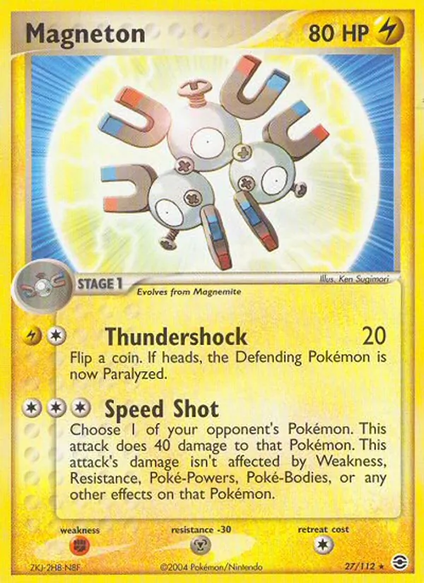 Magneton — FireRed & LeafGreen #27 (Pokémon TCG card)