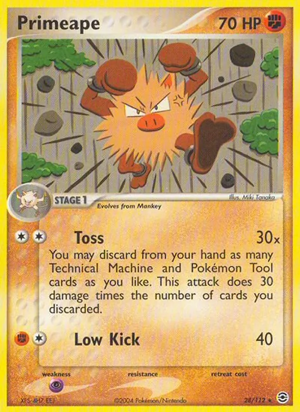 Primeape — FireRed & LeafGreen #28 (Pokémon TCG card)