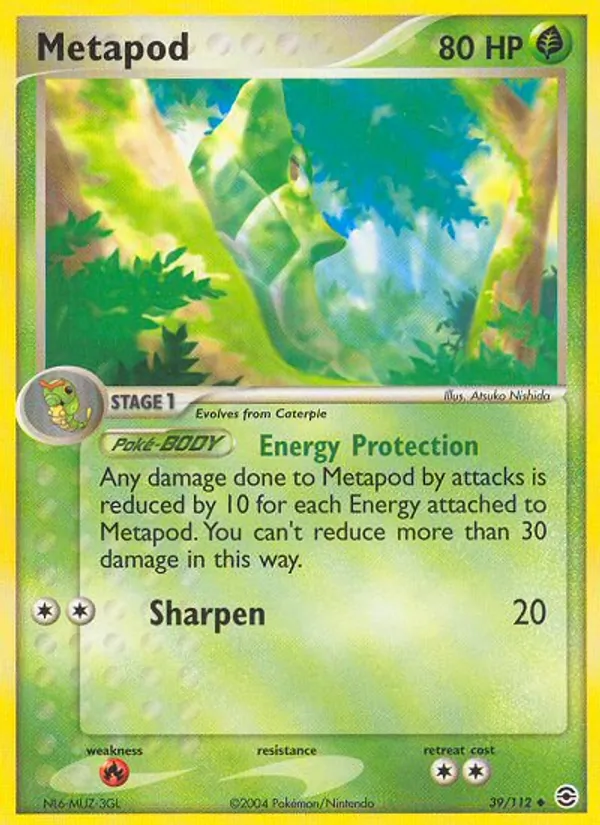Metapod — FireRed & LeafGreen #39 (Pokémon TCG card)