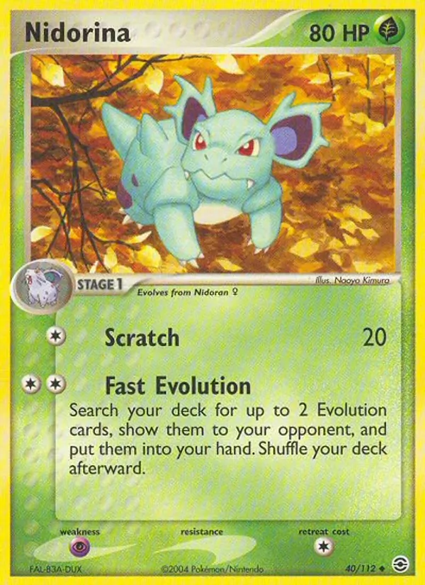 Nidorina — FireRed & LeafGreen #40 (Pokémon TCG card)