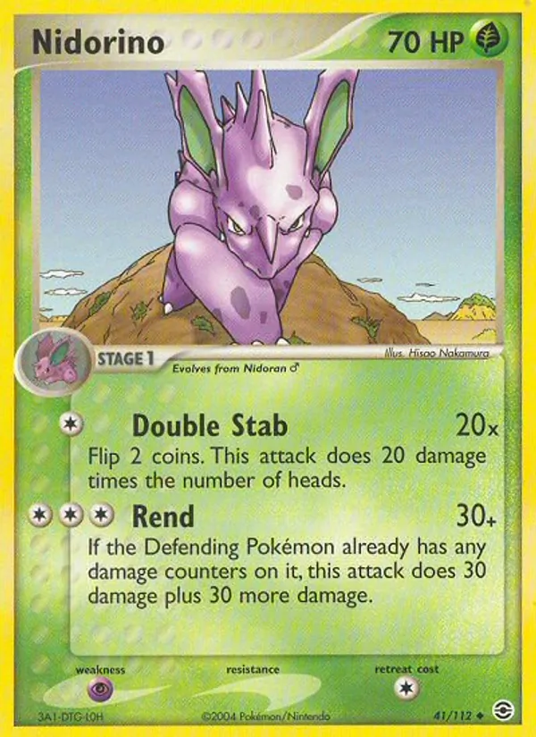 Nidorino — FireRed & LeafGreen #41 (Pokémon TCG card)