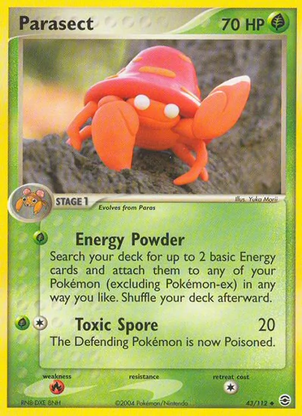 Parasect — FireRed & LeafGreen #43 (Pokémon TCG card)