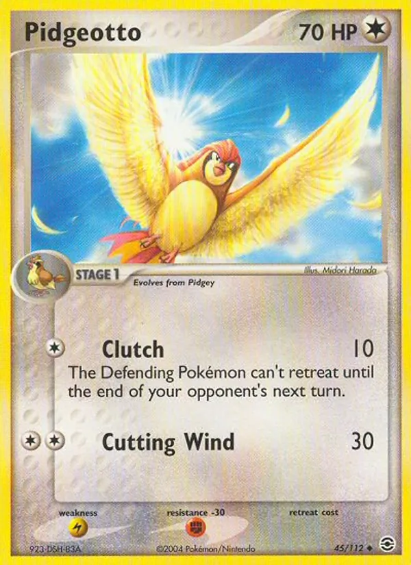 Pidgeotto — FireRed & LeafGreen #45 (Pokémon TCG card)