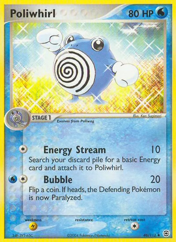 Poliwhirl — FireRed & LeafGreen #46 (Pokémon TCG card)