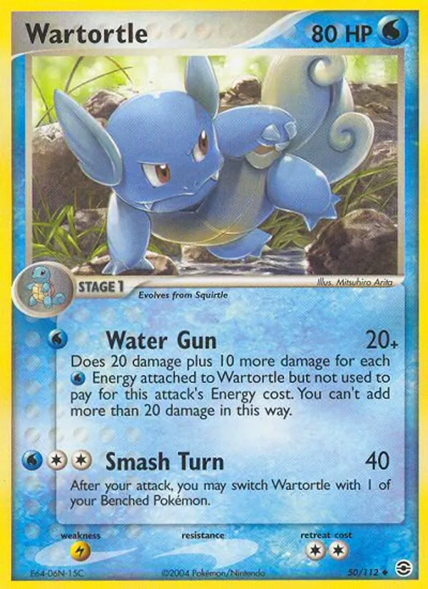 Wartortle — FireRed & LeafGreen #50 (Pokémon TCG card)