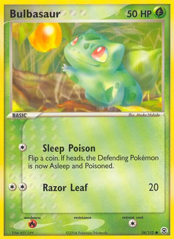 Bulbasaur — FireRed & LeafGreen #54 (Pokémon TCG card)