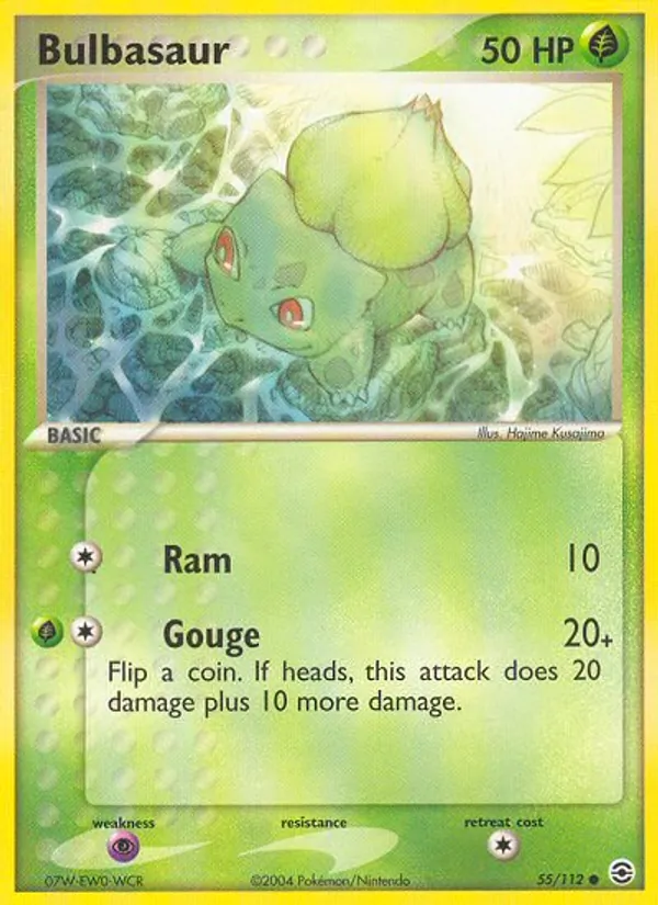 Bulbasaur — FireRed & LeafGreen #55 (Pokémon TCG card)