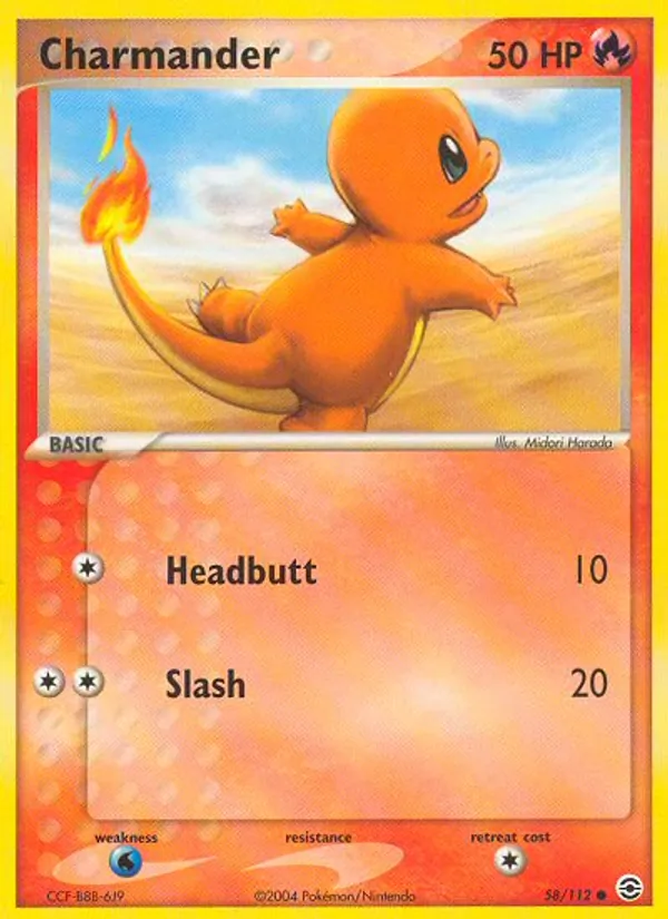 Charmander — FireRed & LeafGreen #58 (Pokémon TCG card)