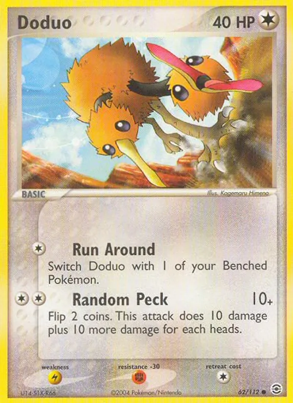 Doduo — FireRed & LeafGreen #62 (Pokémon TCG card)
