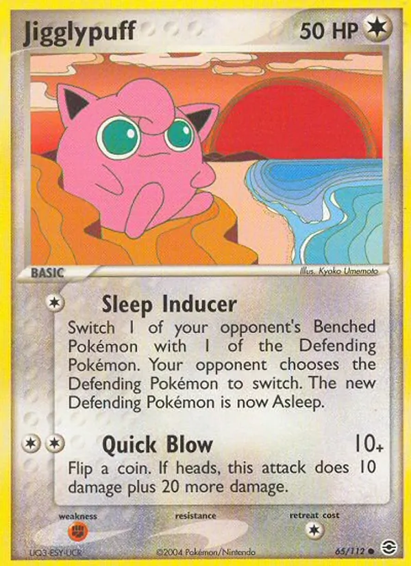 Jigglypuff — FireRed & LeafGreen #65 (Pokémon TCG card)