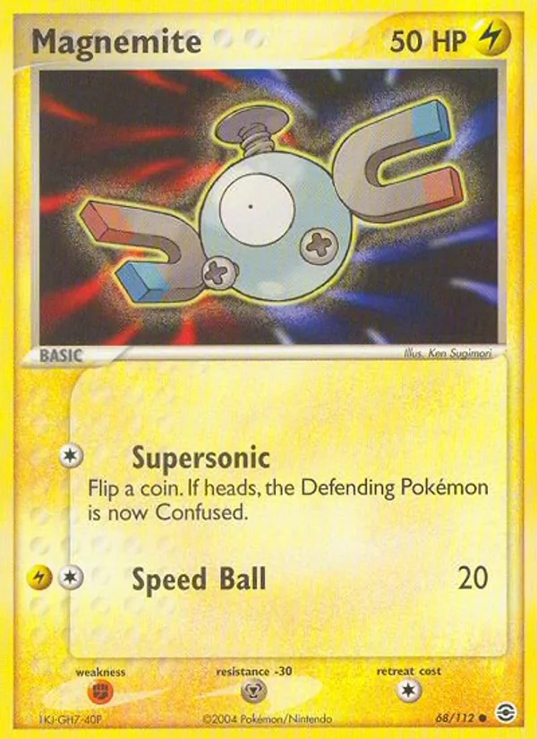 Magnemite — FireRed & LeafGreen #68 (Pokémon TCG card)