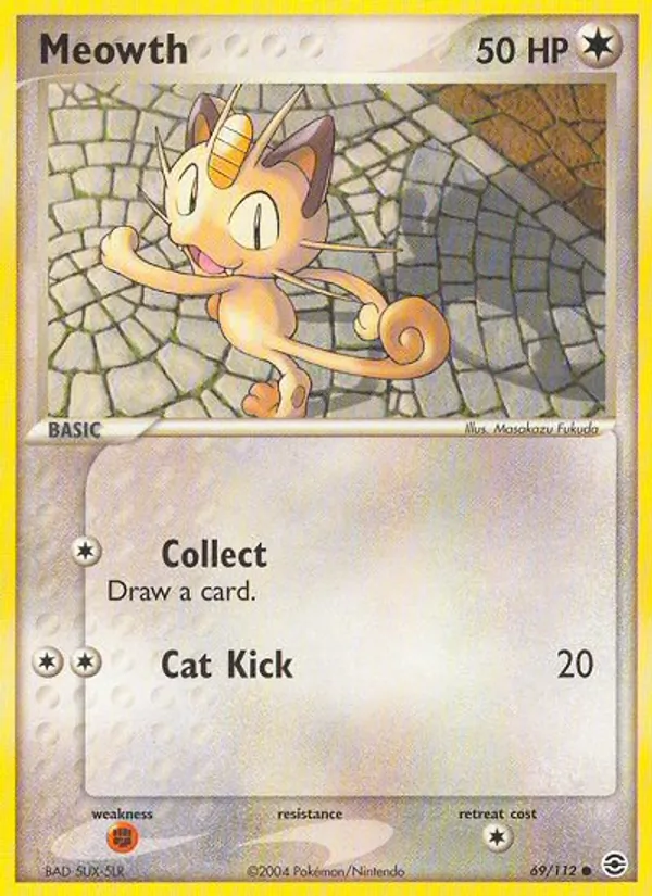 Meowth — FireRed & LeafGreen #69 (Pokémon TCG card)