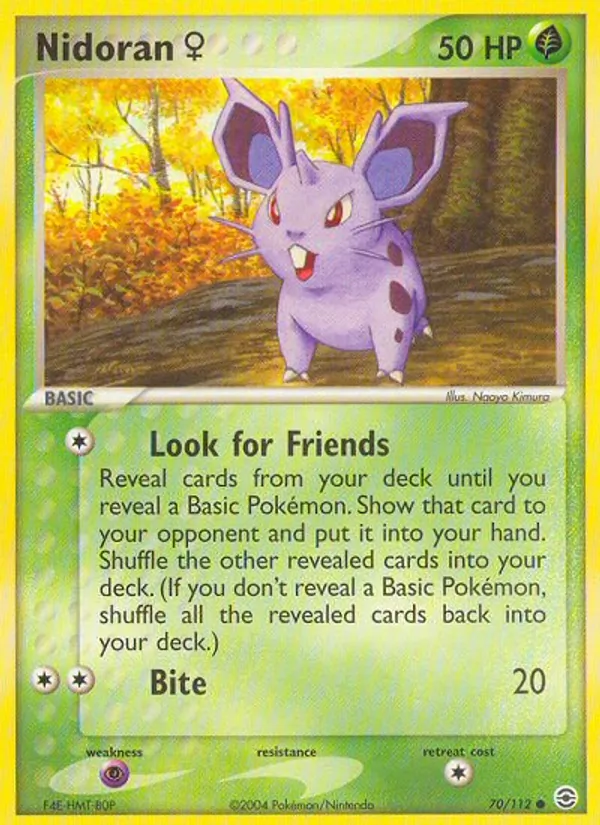 Nidoran♀ — FireRed & LeafGreen #70 (Pokémon TCG card)