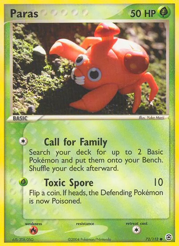 Paras — FireRed & LeafGreen #72 (Pokémon TCG card)