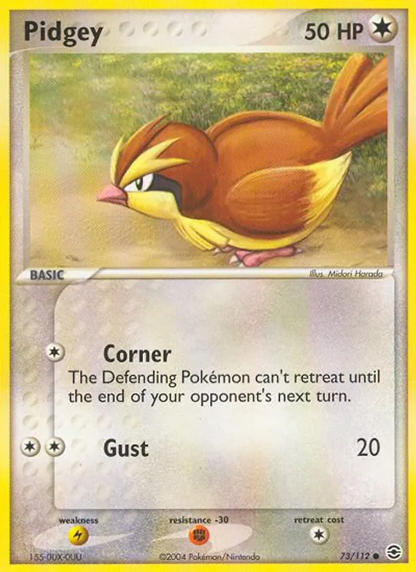 Pidgey — FireRed & LeafGreen #73 (Pokémon TCG card)