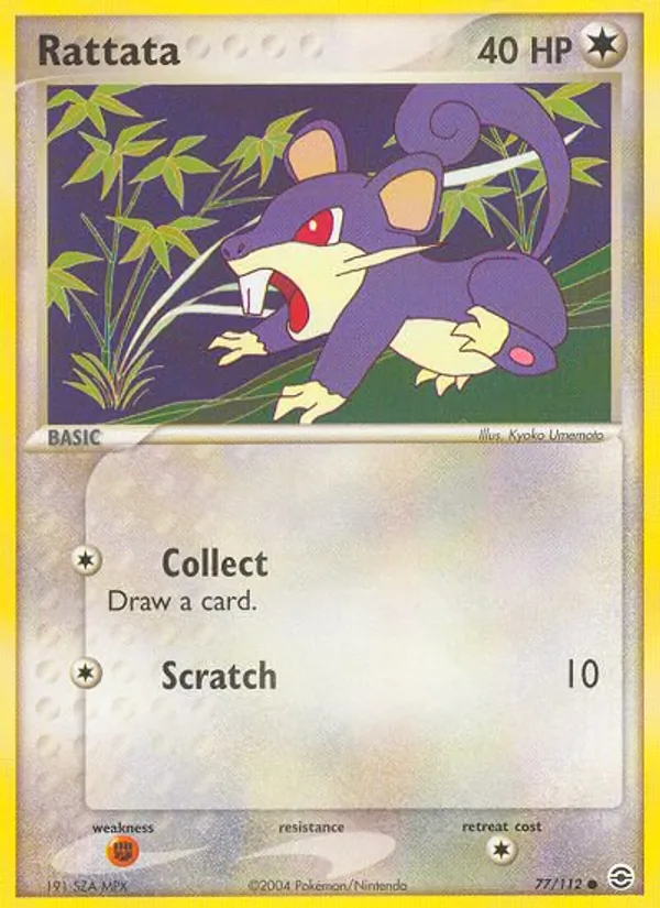Rattata — FireRed & LeafGreen #77 (Pokémon TCG card)