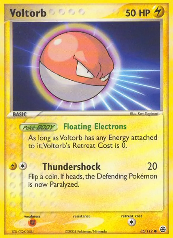 Voltorb — FireRed & LeafGreen #85 (Pokémon TCG card)