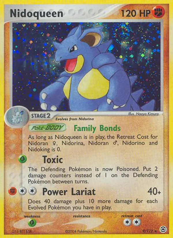 Nidoqueen — FireRed & LeafGreen #9 (Pokémon TCG card)