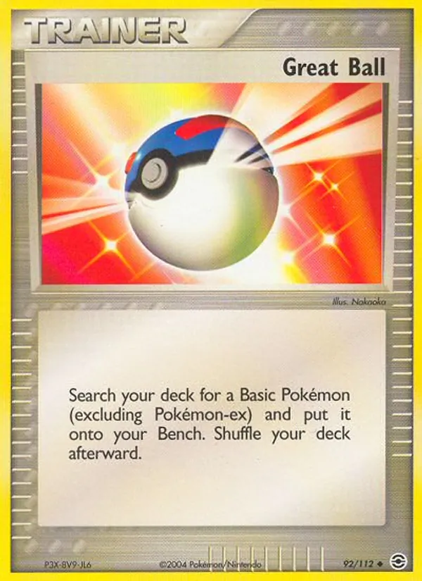 Great Ball — FireRed & LeafGreen #92 (Pokémon TCG card)