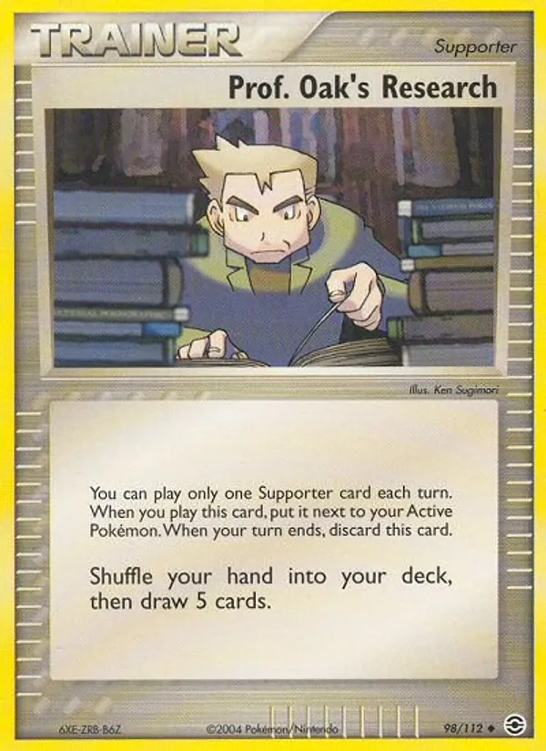 Prof. Oak's Research — FireRed & LeafGreen #98 (Pokémon TCG card)