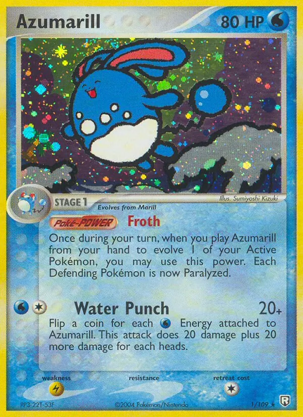Azumarill — Team Rocket Returns #1 (Pokémon TCG card)