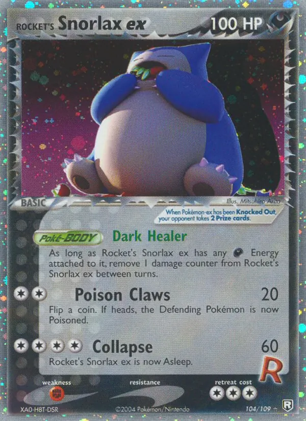 Rocket's Snorlax ex — Team Rocket Returns #104 (Pokémon TCG card)