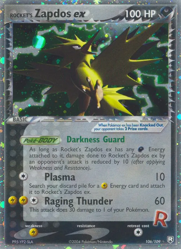 Rocket's Zapdos ex — Team Rocket Returns #106 (Pokémon TCG card)