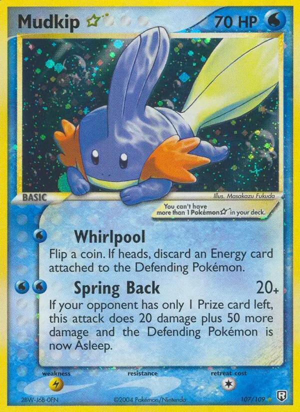 Mudkip ☆ — Team Rocket Returns #107 (Pokémon TCG card)
