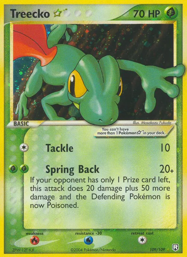 Treecko ☆ — Team Rocket Returns #109 (Pokémon TCG card)