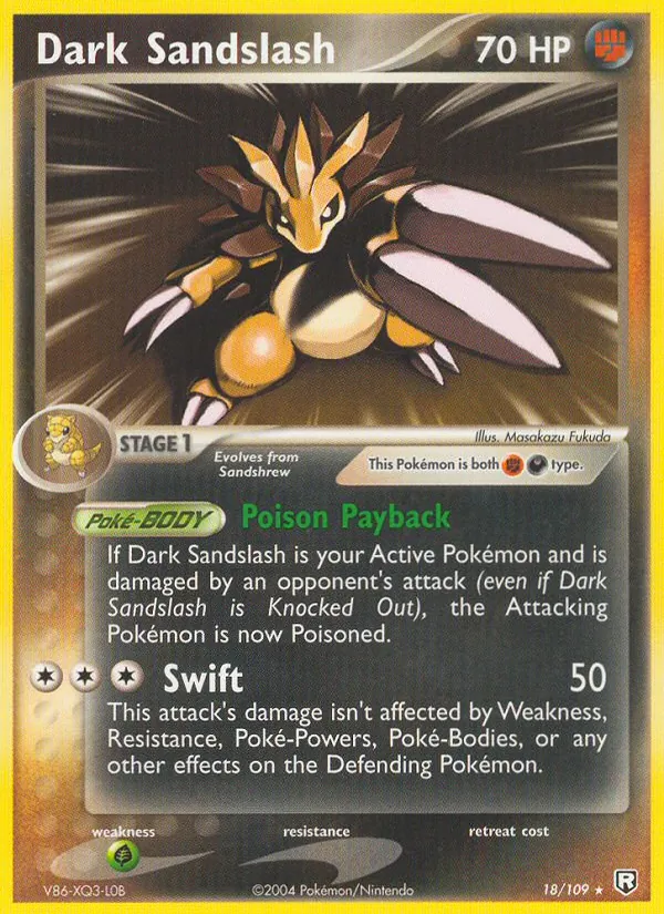 Dark Sandslash — Team Rocket Returns #18 (Pokémon TCG card)