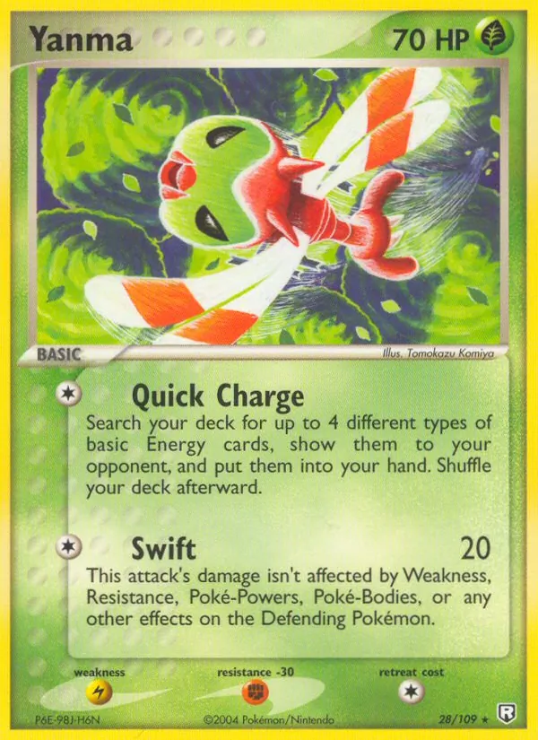 Yanma — Team Rocket Returns #28 (Pokémon TCG card)