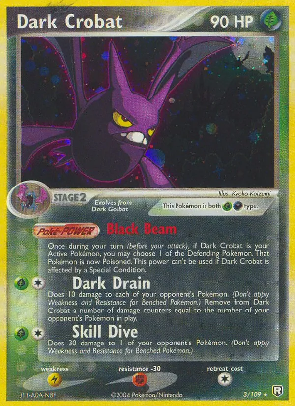 Dark Crobat — Team Rocket Returns #3 (Pokémon TCG card)