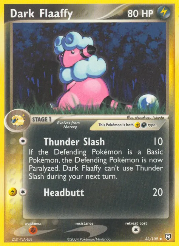 Dark Flaaffy — Team Rocket Returns #33 (Pokémon TCG card)