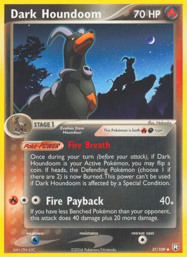 Dark Houndoom — Team Rocket Returns #37 (Pokémon TCG card)